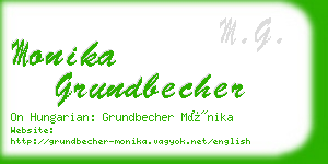 monika grundbecher business card